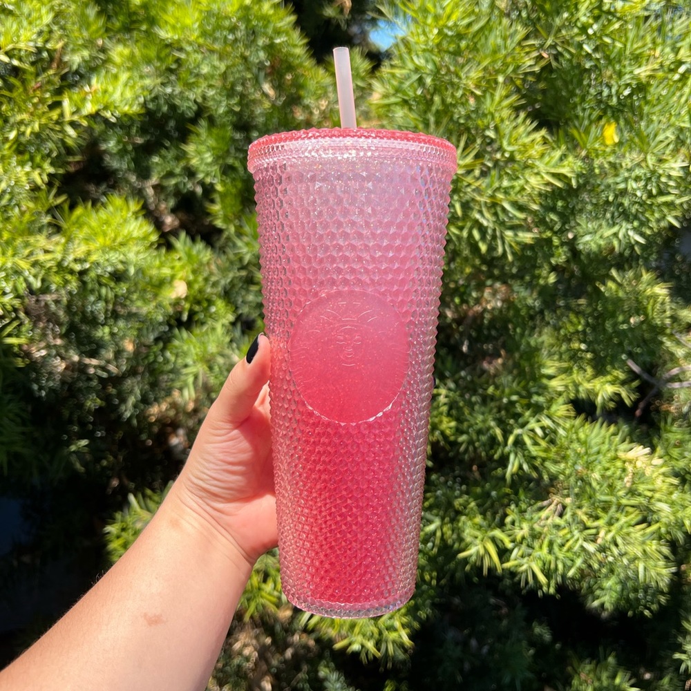 New HTF Starbucks china studded ombré glitter Venti tumbler